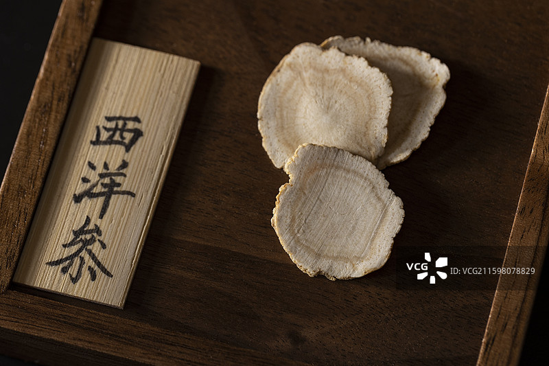 中药材西洋参（花旗参）图片素材