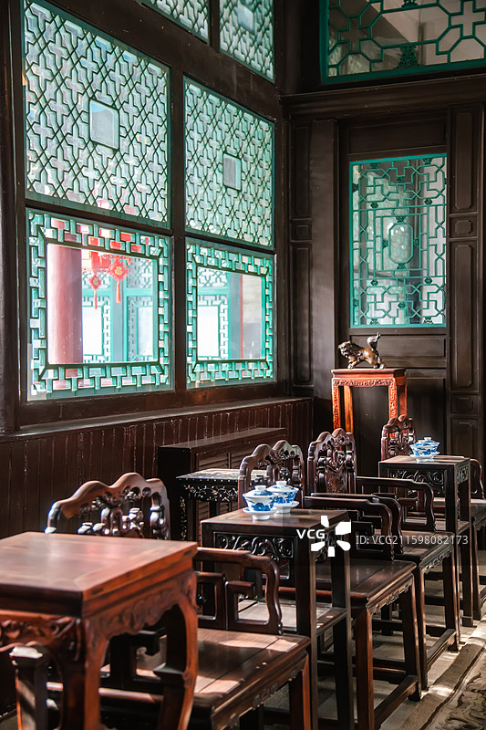 沈阳张氏帅府博物馆 中院二进院张作霖会客室办公室图片素材