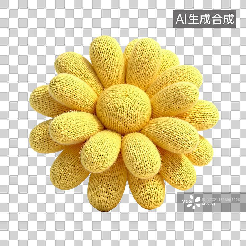 【AI数字艺术】3D针织风新年节日元素图片素材