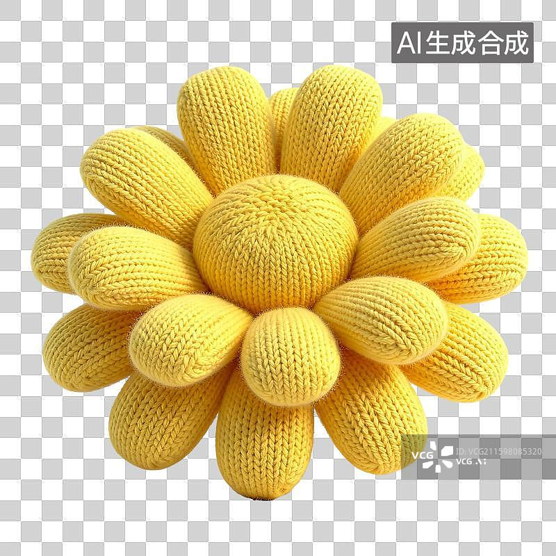 【AI数字艺术】3D针织风新年节日元素图片素材