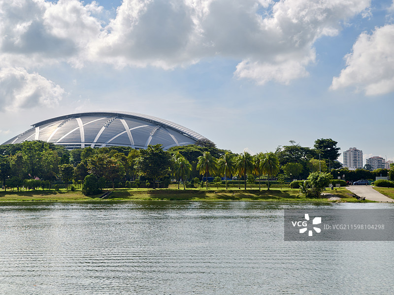 新加坡加冷河与国家体育场图片素材