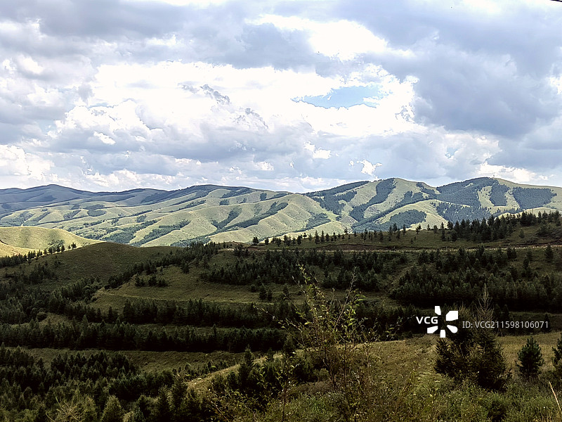 高山草原秋景——拍摄乌兰察布红石崖图片素材