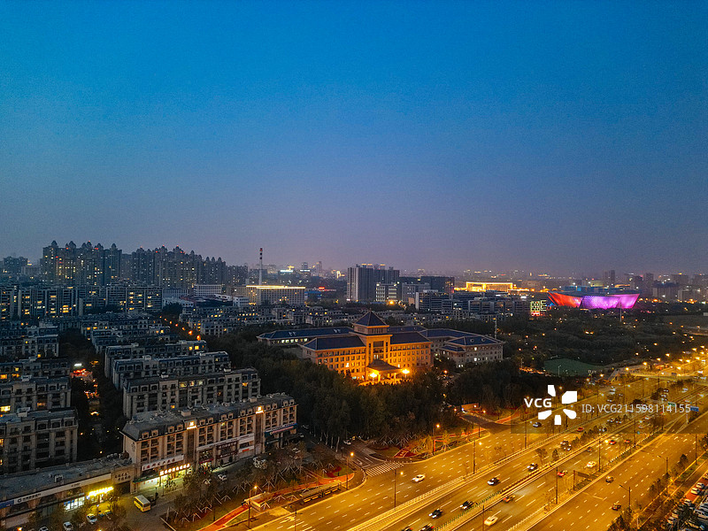 长春市 南关区 友谊公园 美术馆 航拍 地标图片素材