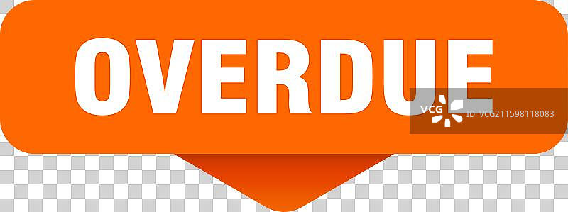 逾期贴纸 逾期标志 (透明背景)图片素材
