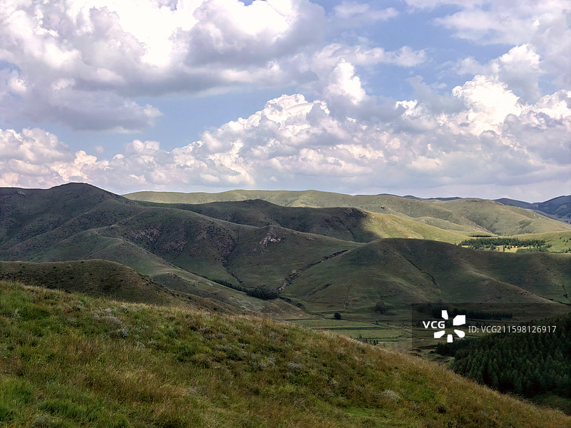 高山草原秋景——拍摄乌兰察布红石崖图片素材