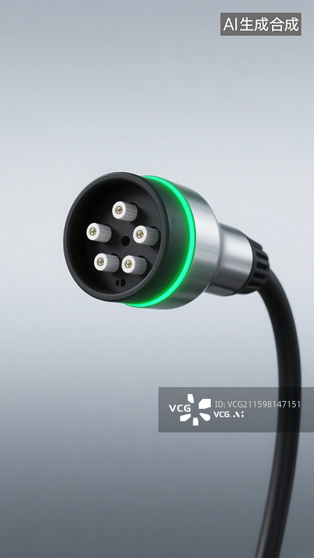 【AI数字艺术】3D三维充电枪充电手柄图片素材