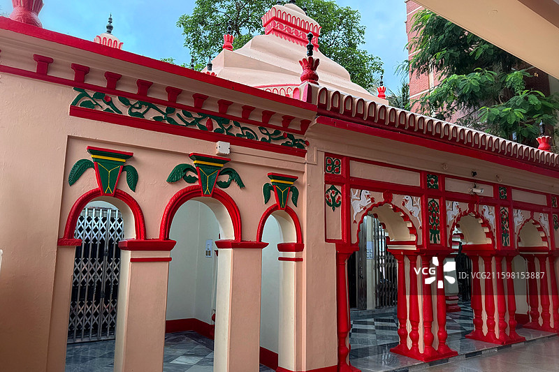 孟加拉国达卡 达克什瓦里国家印度庙 Dhakeshwari National Temple图片素材