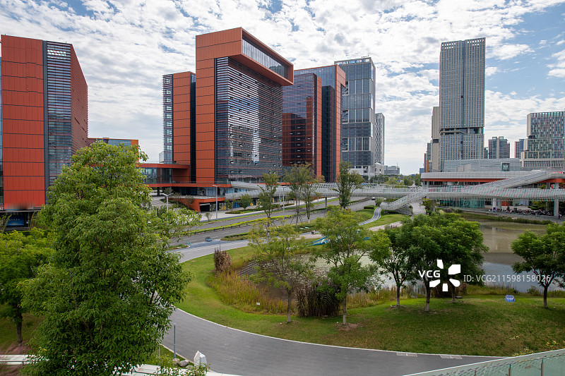 成都东部新区林栖.活力城风光图片素材