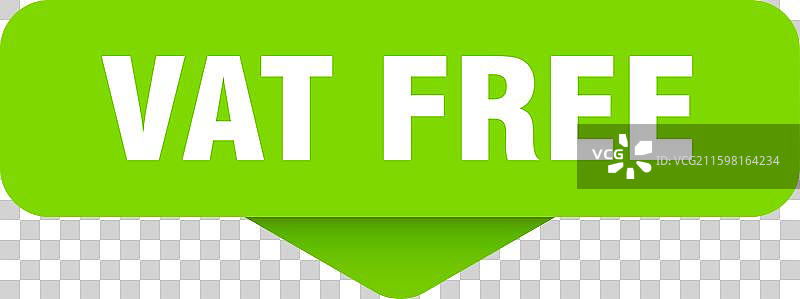 增值税免费贴纸 增值税免费标志（透明背景）图片素材