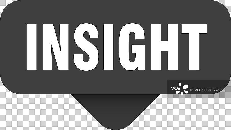 透明背景上的洞察力贴纸/标牌图片素材