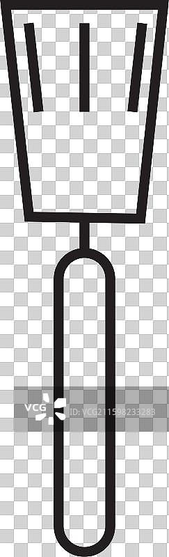 适用于烹饪和厨房的锅铲图标图片素材