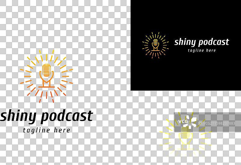 播客标志 谈话标志设计模板图片素材