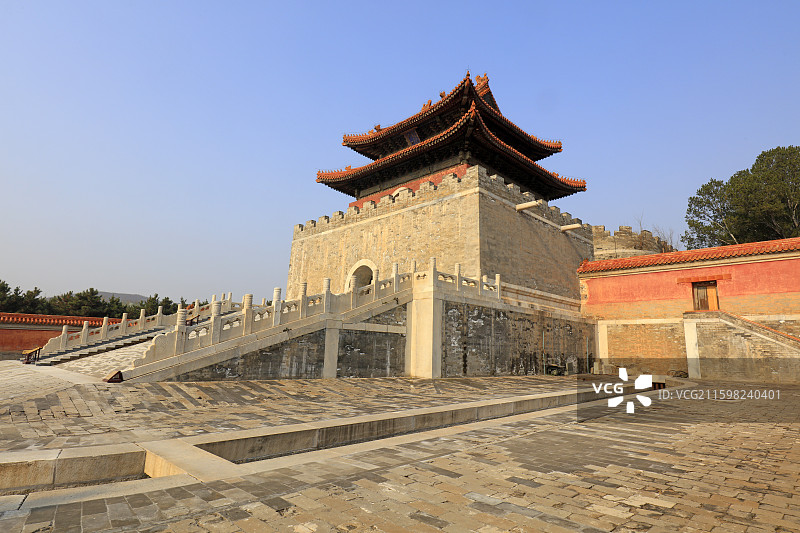 河北易县清西陵崇陵方城明楼图片素材