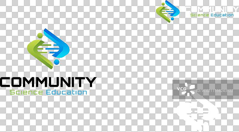 用于医疗或科学的 DNA Logo 设计概念图片素材