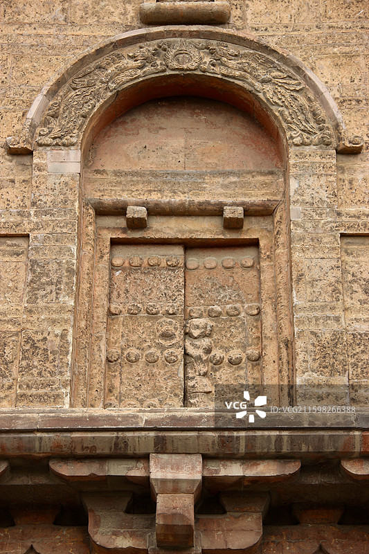 浑源古建明代圆觉寺塔石雕特写图片素材