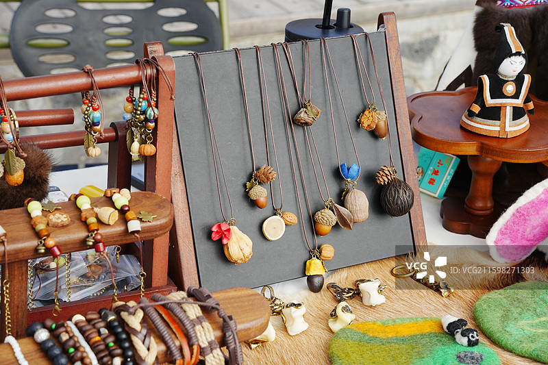 阿尔山五里泉景区手工艺品图片素材