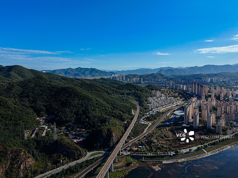 本溪市 明山区 枫叶广场 富虹商场 太子河 金山公园图片素材