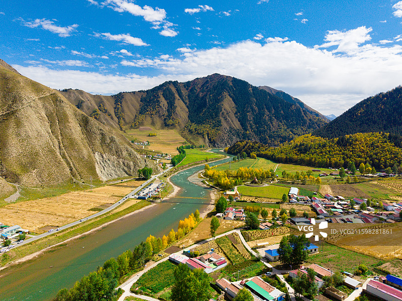 青海仙米国家森林公园图片素材