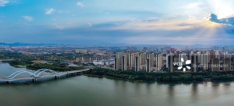 辽阳市 文圣区 太子河 河东广场 白塔公园 航拍图片素材