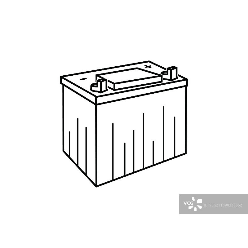 汽车电池图标图片素材
