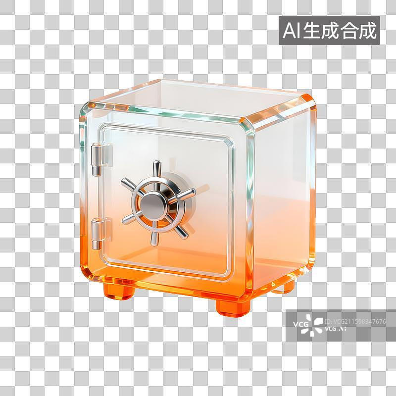 【AI数字艺术】3D立体保险安全场景设计免抠元素图片素材