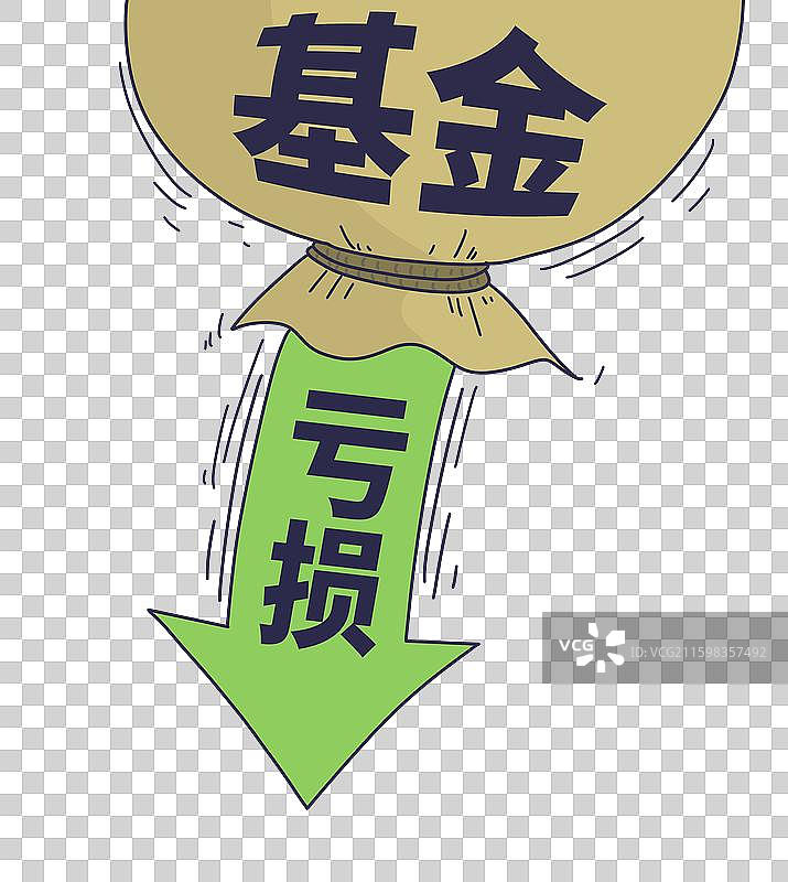 基金亏损图片素材