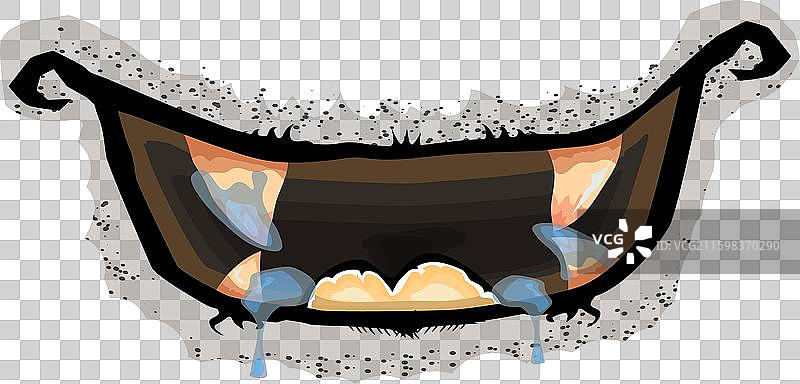 卡通搞笑僵尸怪物张着嘴图片素材