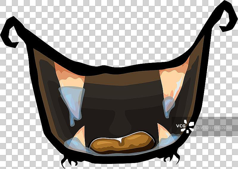 卡通滑稽僵尸怪兽张着嘴图片素材