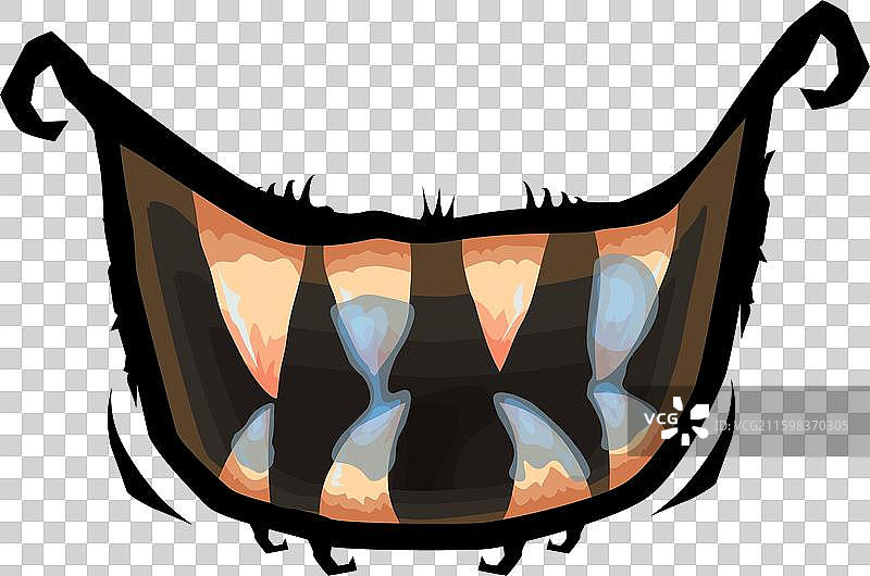 张着嘴的卡通搞笑僵尸怪兽图片素材