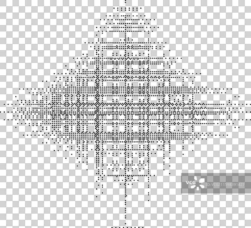像素抽象渐变图形半调风格图片素材