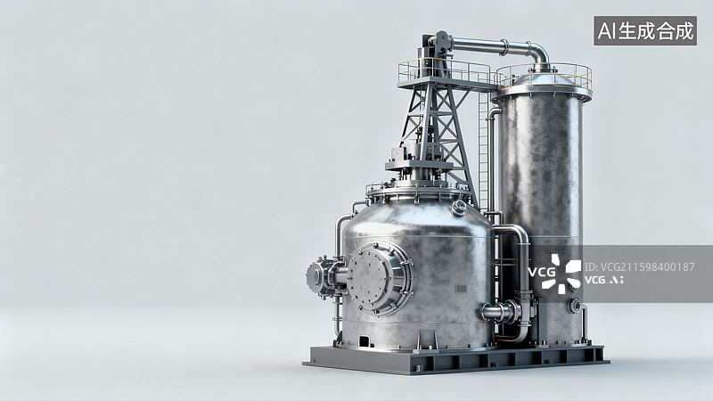 【AI数字艺术】稀土提炼，稀有金属的工业提纯提炼，工业化，矿产图片素材