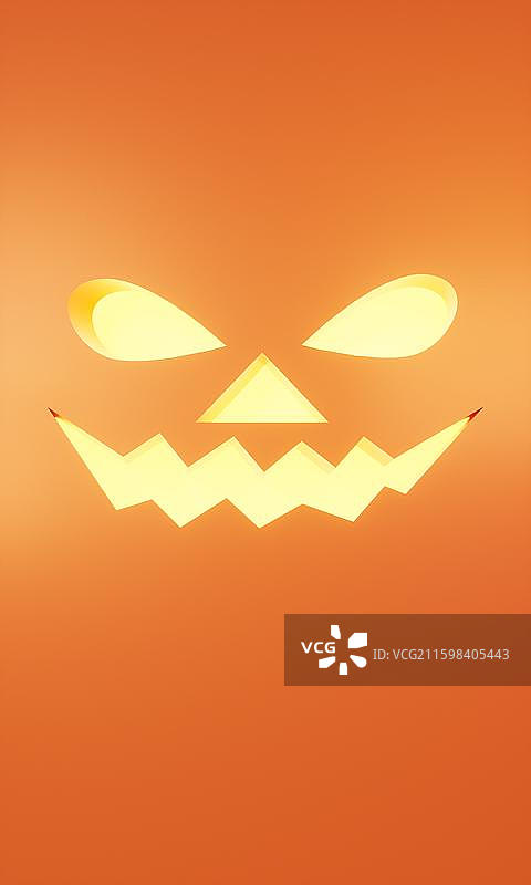 万圣节3D南瓜幽灵插画背景壁纸图片素材