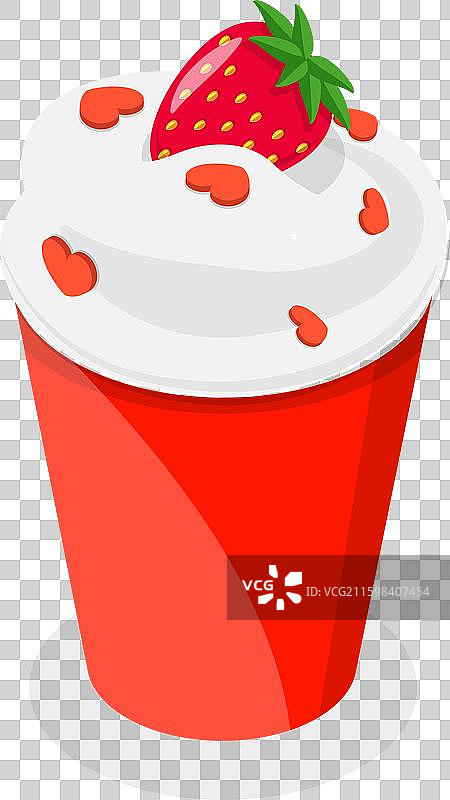 3D 等距扁平化冰淇淋图标集合，物品 3图片素材