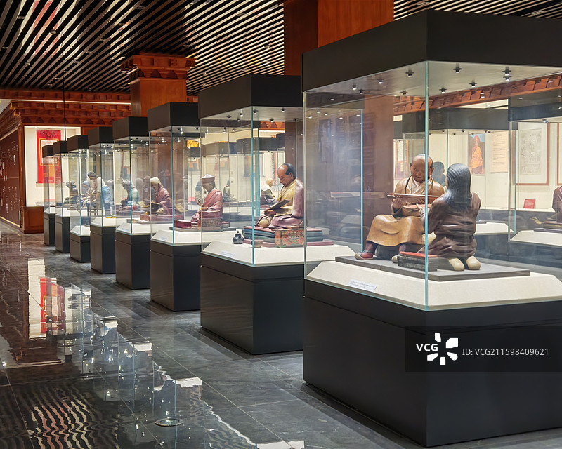 德格印经院博物馆展品展示图片素材