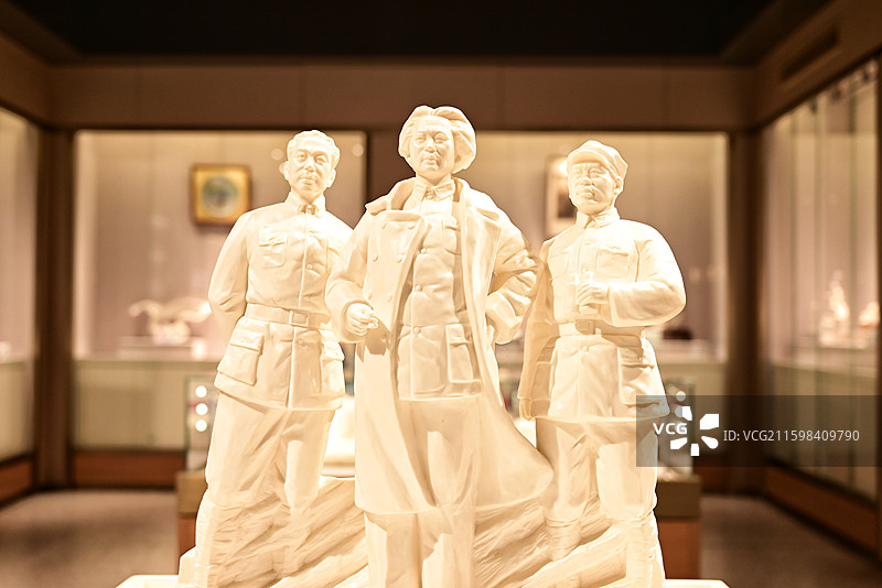 中国工农红军 泉州 德化 白瓷 毛主席 周总理 朱德 伟人像图片素材