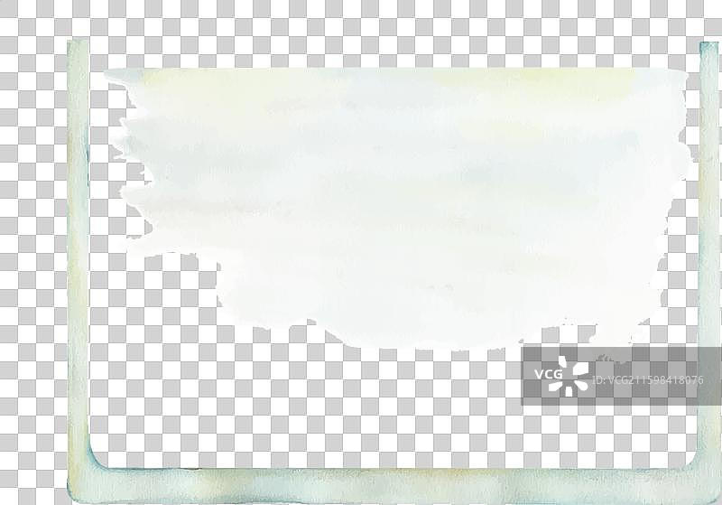 手绘水彩风格的玻璃鱼缸水族箱图片素材