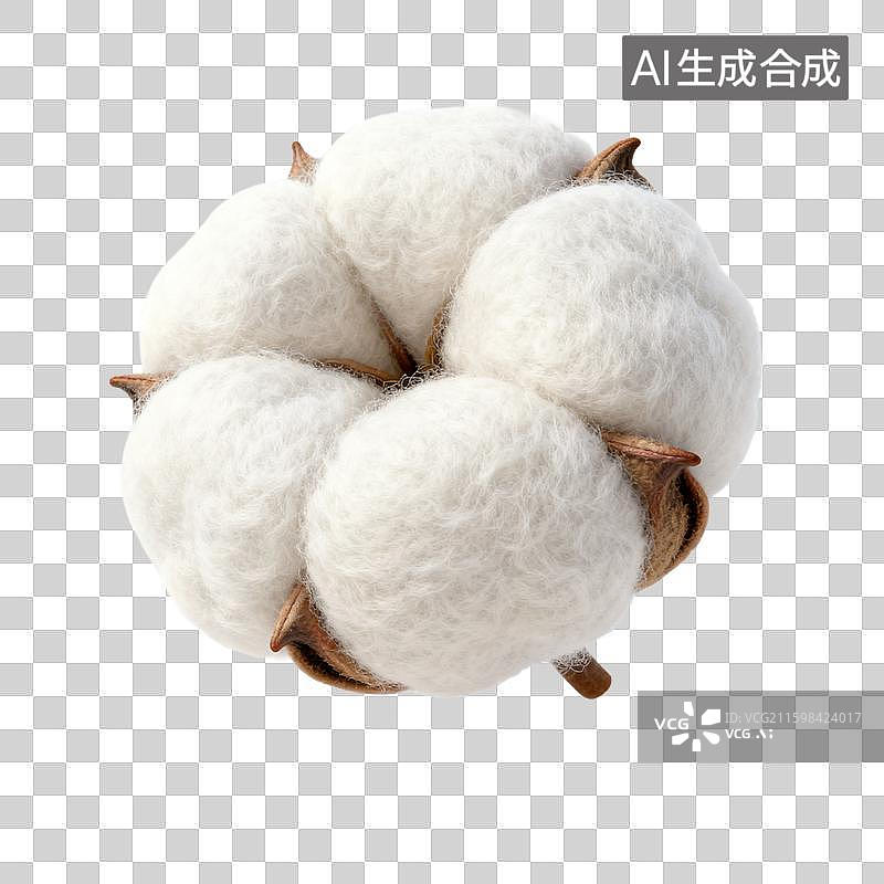 【AI数字艺术】棉花的特写图片素材