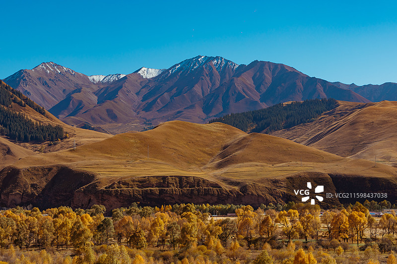 祁连山9号公路风景图片素材