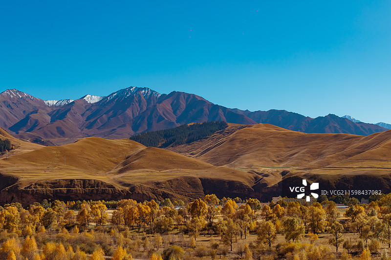 祁连山9号公路风景图片素材
