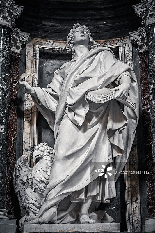 罗马 圣若望拉特朗大殿 十二使徒 雕像图片素材