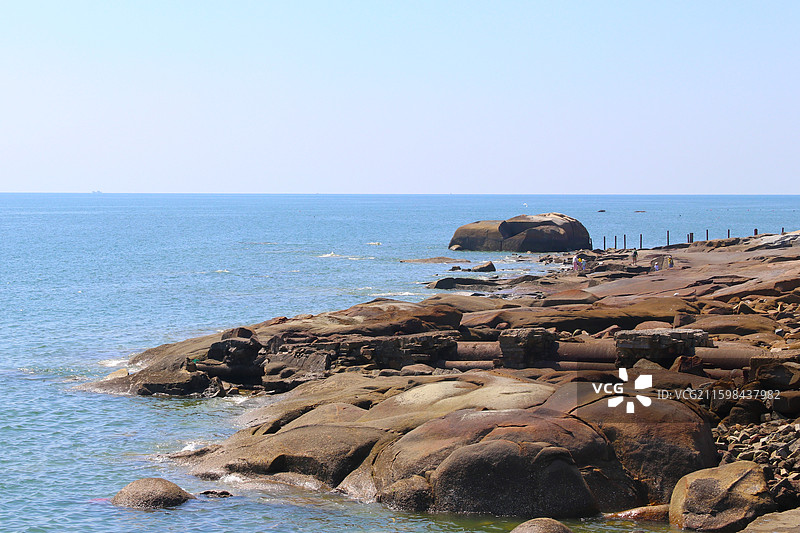 泉州崇武古城海滩图片素材