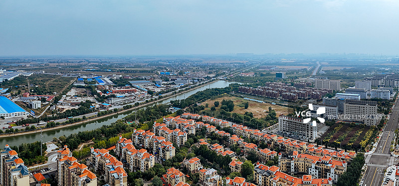 盘山县 太平镇 锦绣花谷 城市 航拍图片素材