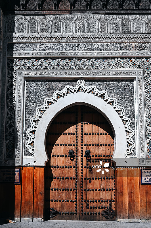 摩洛哥 阿拉伯风格 大门图片素材