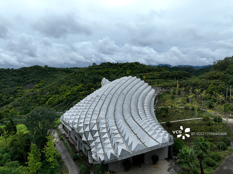 湖北省十堰市郧阳区柳陂镇青龙山，恐龙蛋化石群国家地质公园风光图片素材