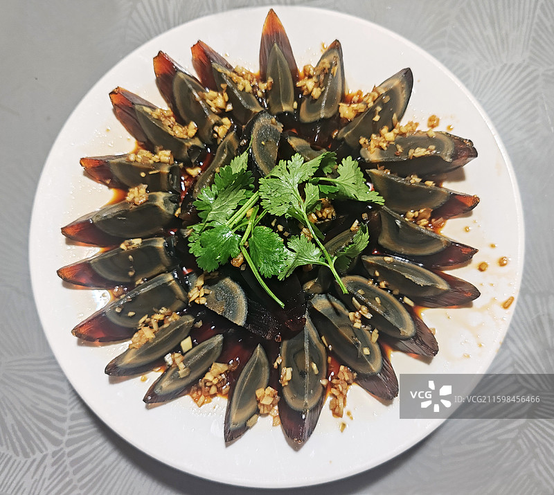 凉拌松花蛋图片素材