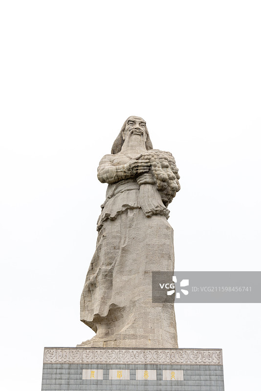 随州随县炎帝故里文化旅游区高九十五尺的神农圣像图片素材