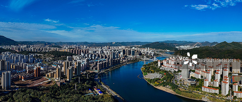 本溪市 明山区 枫叶广场 富虹商场 太子河 金山公园 航拍图片素材