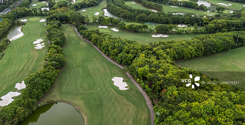 杭州下沙九桥高尔夫球场图片素材