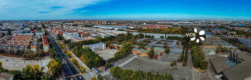 哈尔滨 平房区 731遗址 平房公园 航拍图片素材