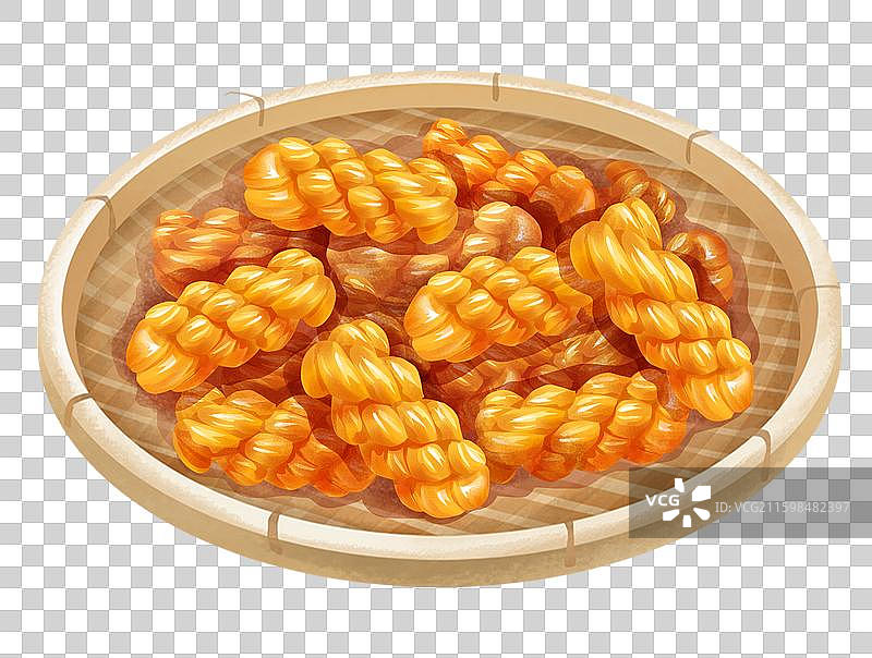 重庆特色美食小吃之 陈昌银麻插画图片素材